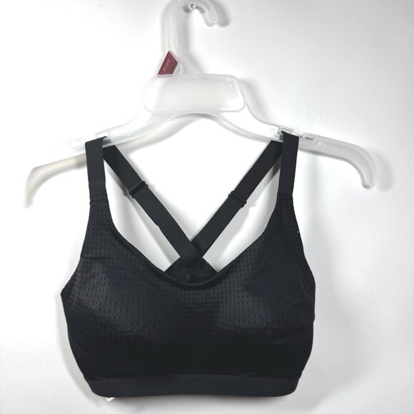 Victoria Secret VSX Light Weight Mesh Sports Bra Black Size 32D NWOT - Picture 2 of 9